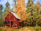 IRed Barn in Autumn