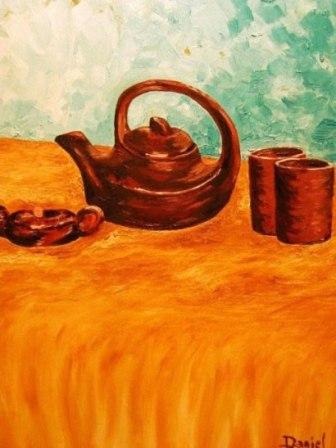 Tea Pot & Oil Lamp