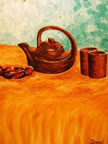 Tea Pot and Oil Lamp